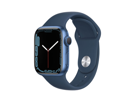 Apple Watch Series 7 Aluminium Case with Abyss Blue Sport Band - Regular