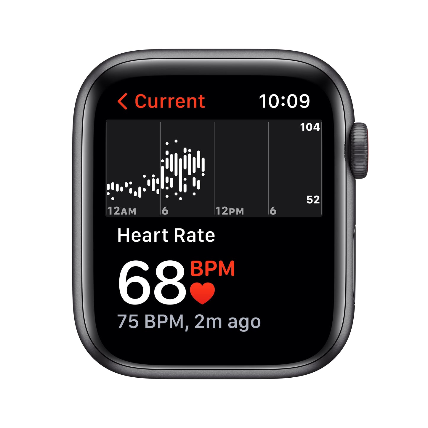 Apple Watch Nike SE (GPS+Cellular) - Caja de aluminio en plata 44 mm - Correa Nike Sport antracita/negra - Talla única