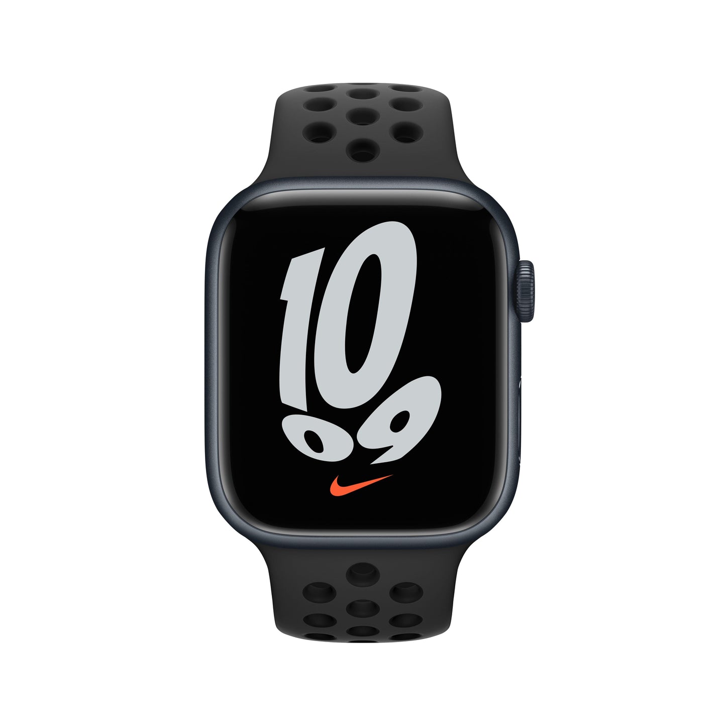 Apple Watch Nike Series 7 (GPS) - Caja de aluminio en color medianoche de 45 mm - Correa Nike Sport antracita/negro - Talla única