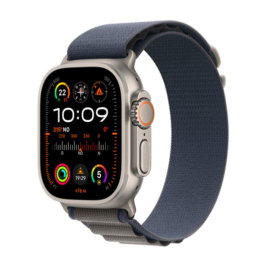 Apple Watch Ultra 2 (GPS + Cellular) - Caja de titanio de 49 mm - Correa Loop Alpine azul - Talla S