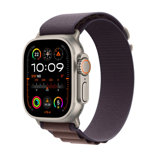 Apple Watch Ultra 2 (GPS + Cellular) - Caja de titanio de 49 mm - Correa Loop Alpine índigo - Talla M