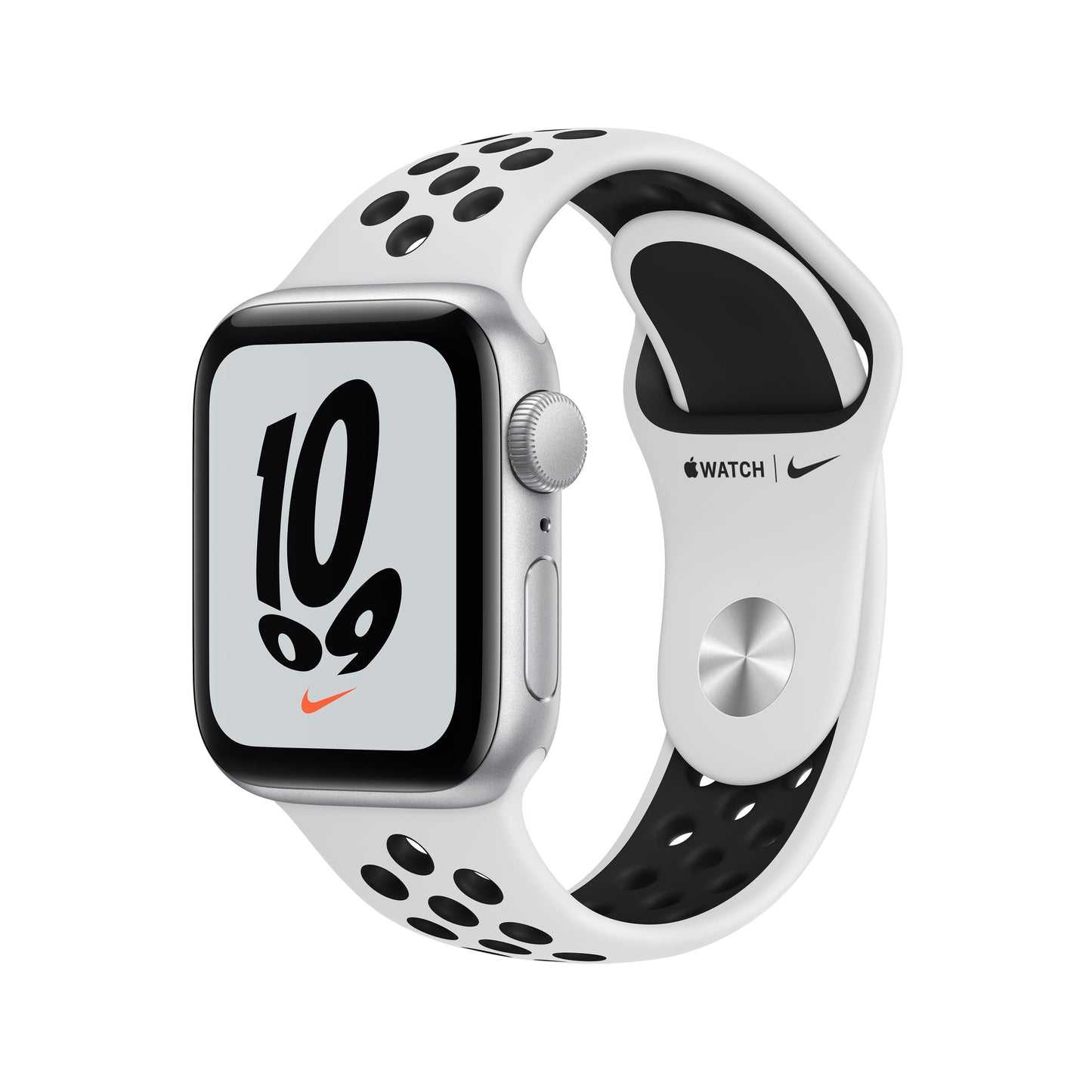 Apple Watch Nike SE (GPS) - Caja de aluminio en plata de 40 mm - Correa Nike Sport platino puro/negro - Talla única