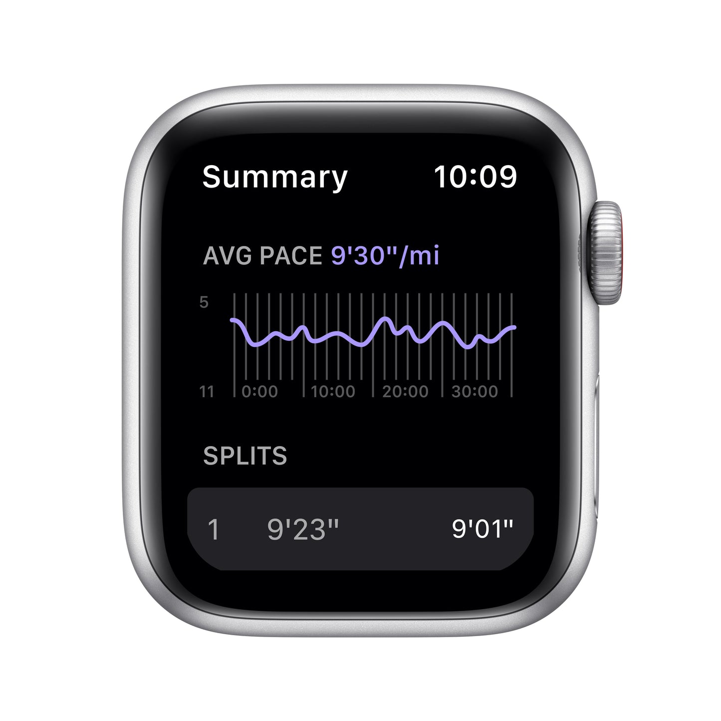 Apple Watch Nike SE (GPS + Cellular) - Caja de aluminio en plata de 40 mm - Correa Nike Platinum Sport puro/negro - Talla única