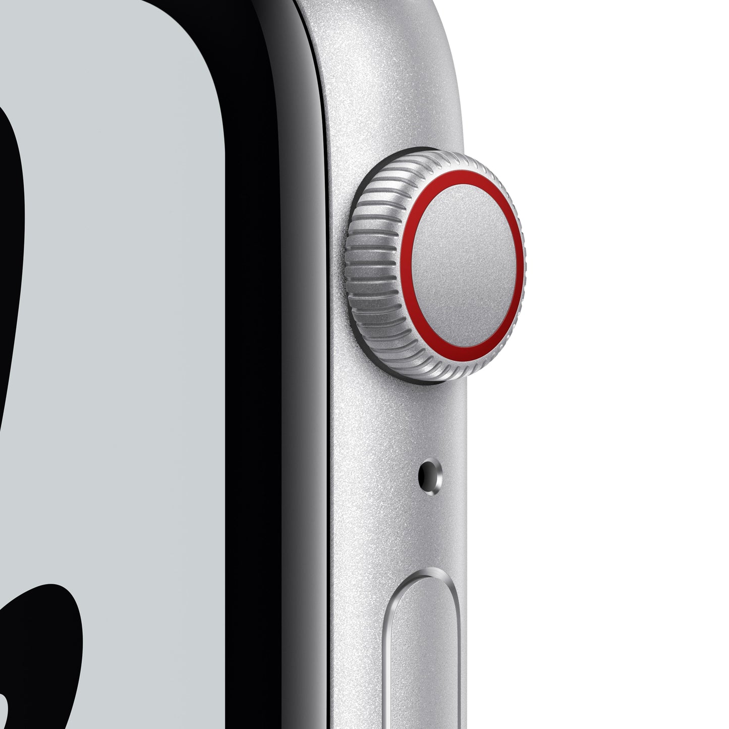Apple Watch Nike SE (GPS + Cellular) - Caja de aluminio en plata de 44 mm - Correa Nike Sport platino puro/negro - Talla única
