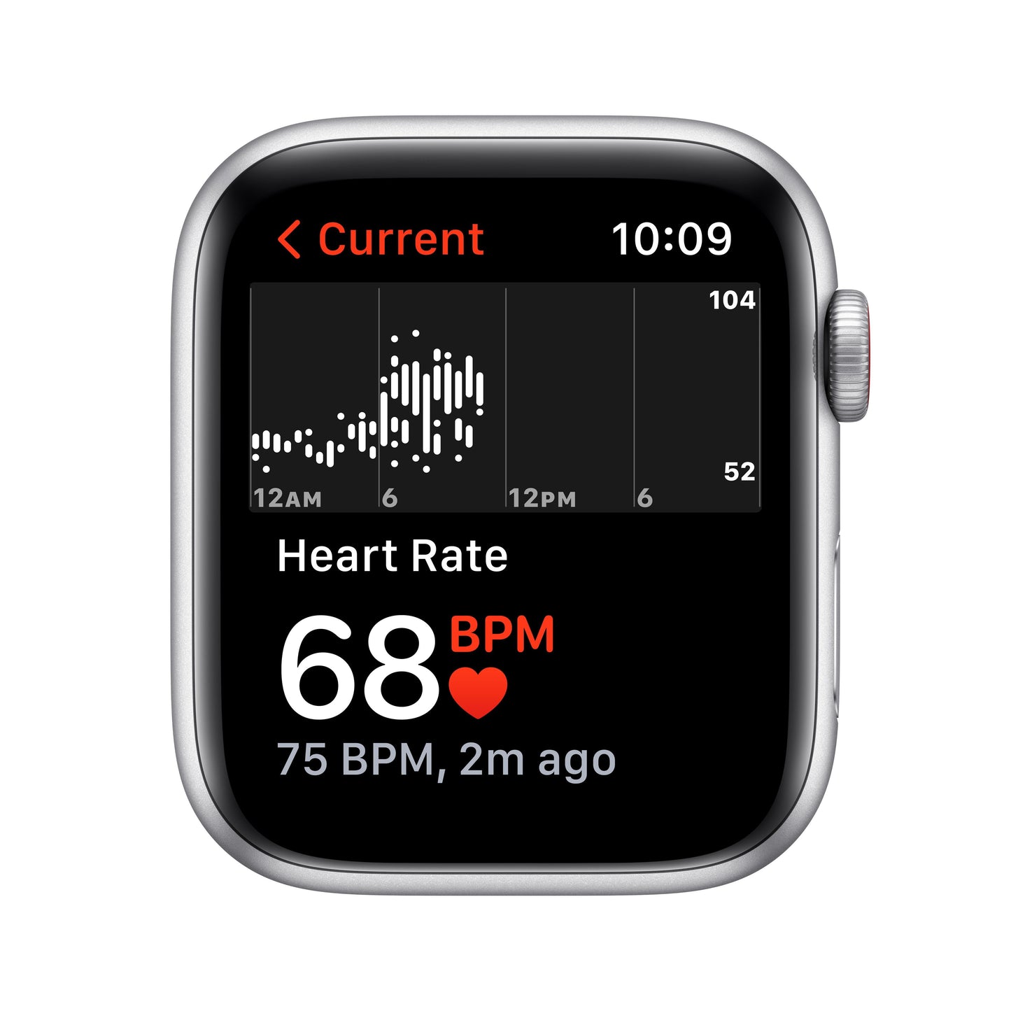 Apple Watch Nike SE (GPS + Cellular) - Caja de aluminio en plata de 44 mm - Correa Nike Sport platino puro/negro - Talla única