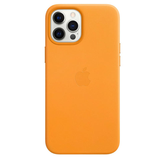Funda de cuero para iPhone 12 Pro Max con MagSafe