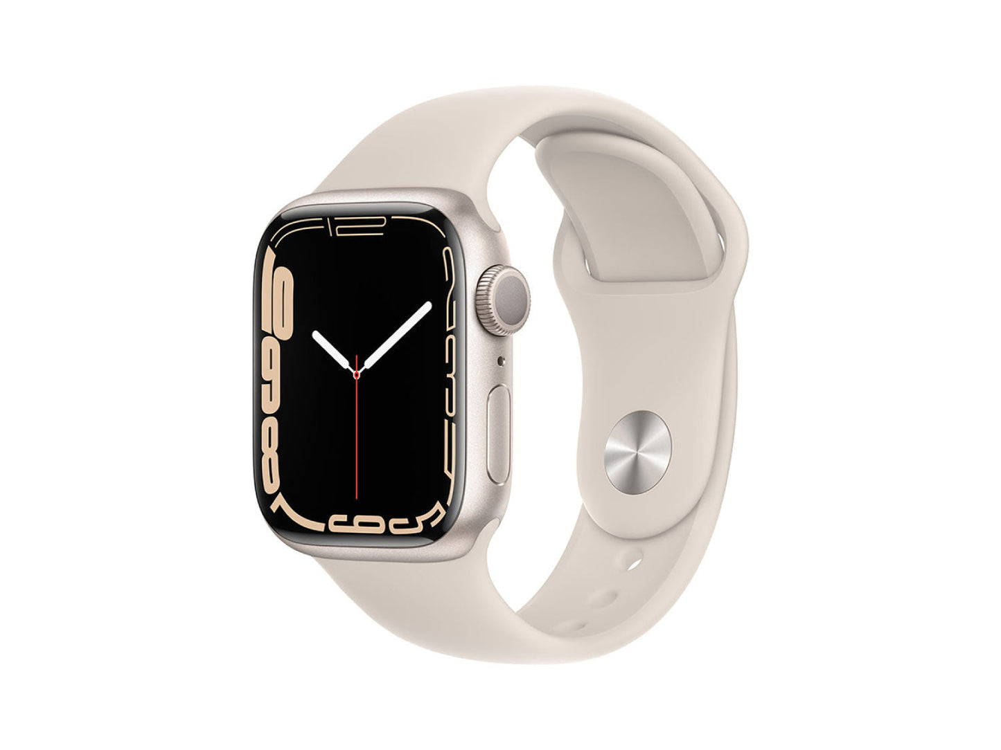 Apple Watch Series 7 con caja de aluminio y correa deportiva Starlight - Estándar