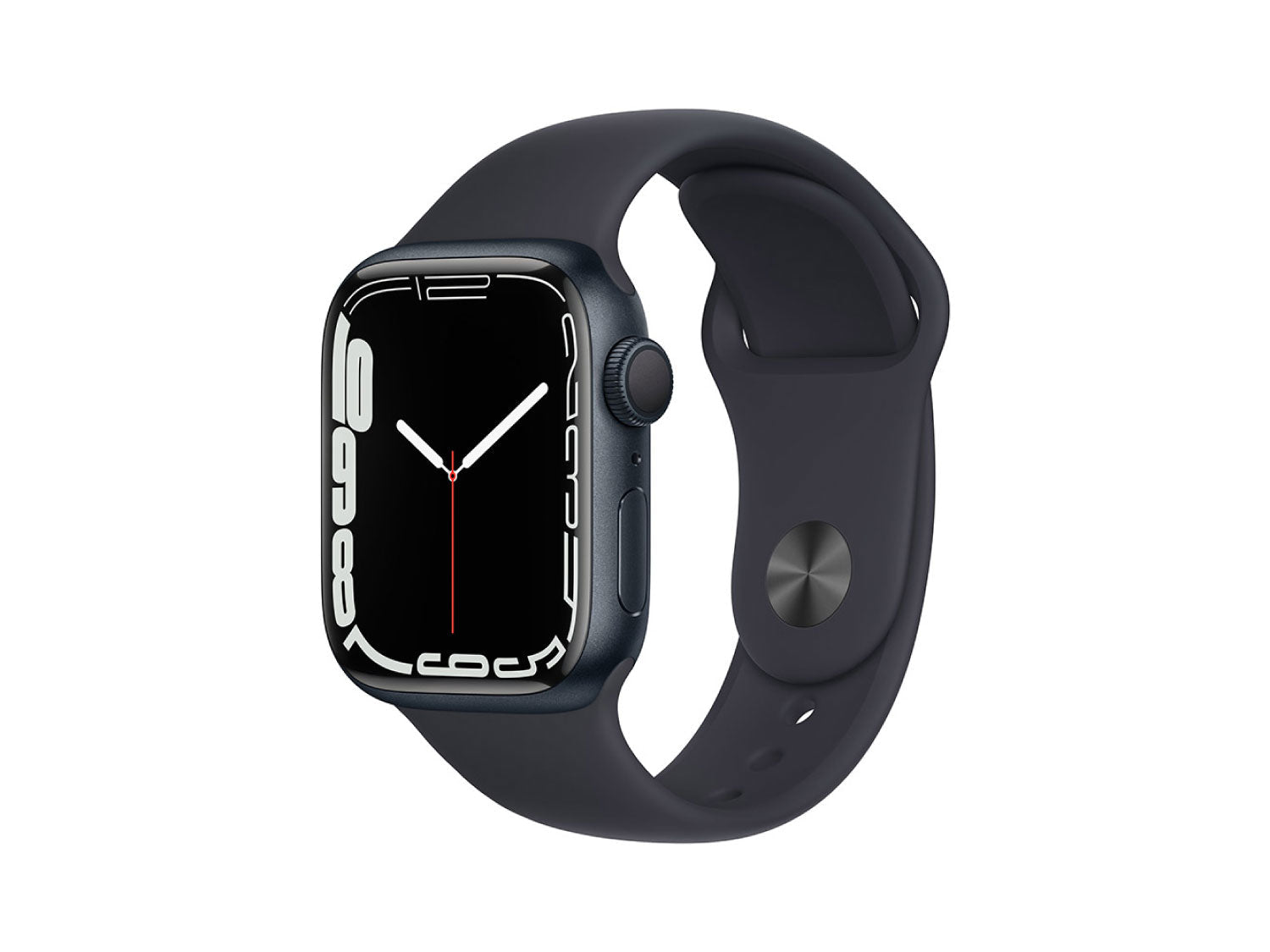 Apple Watch Series 7 con caja de aluminio y correa deportiva Midnight - Estándar