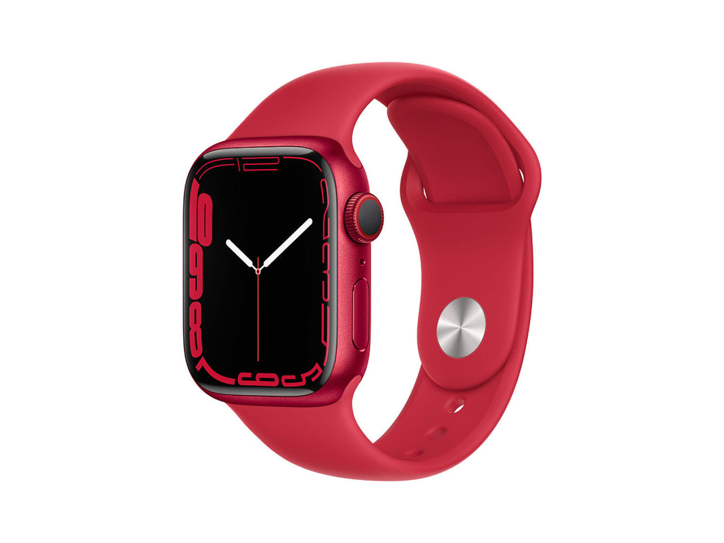 Apple Watch Series 7 Aluminium Case with (PRODUCT)RED Sport Band - Regular