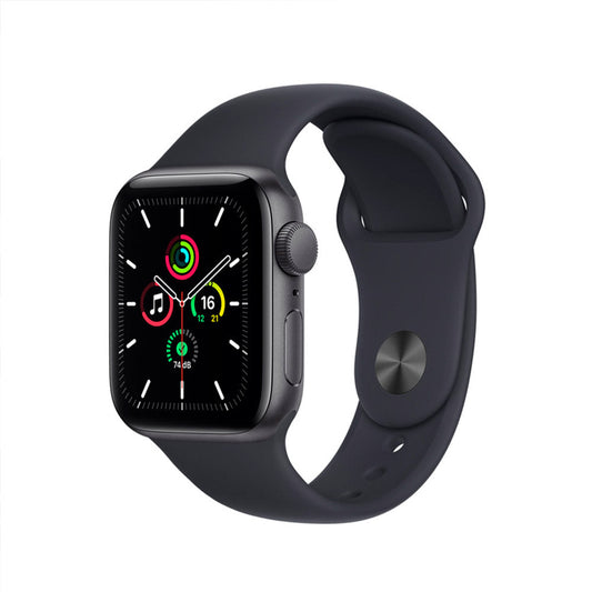 Caja de aluminio para Apple Watch SE con correa deportiva Midnight - Estándar